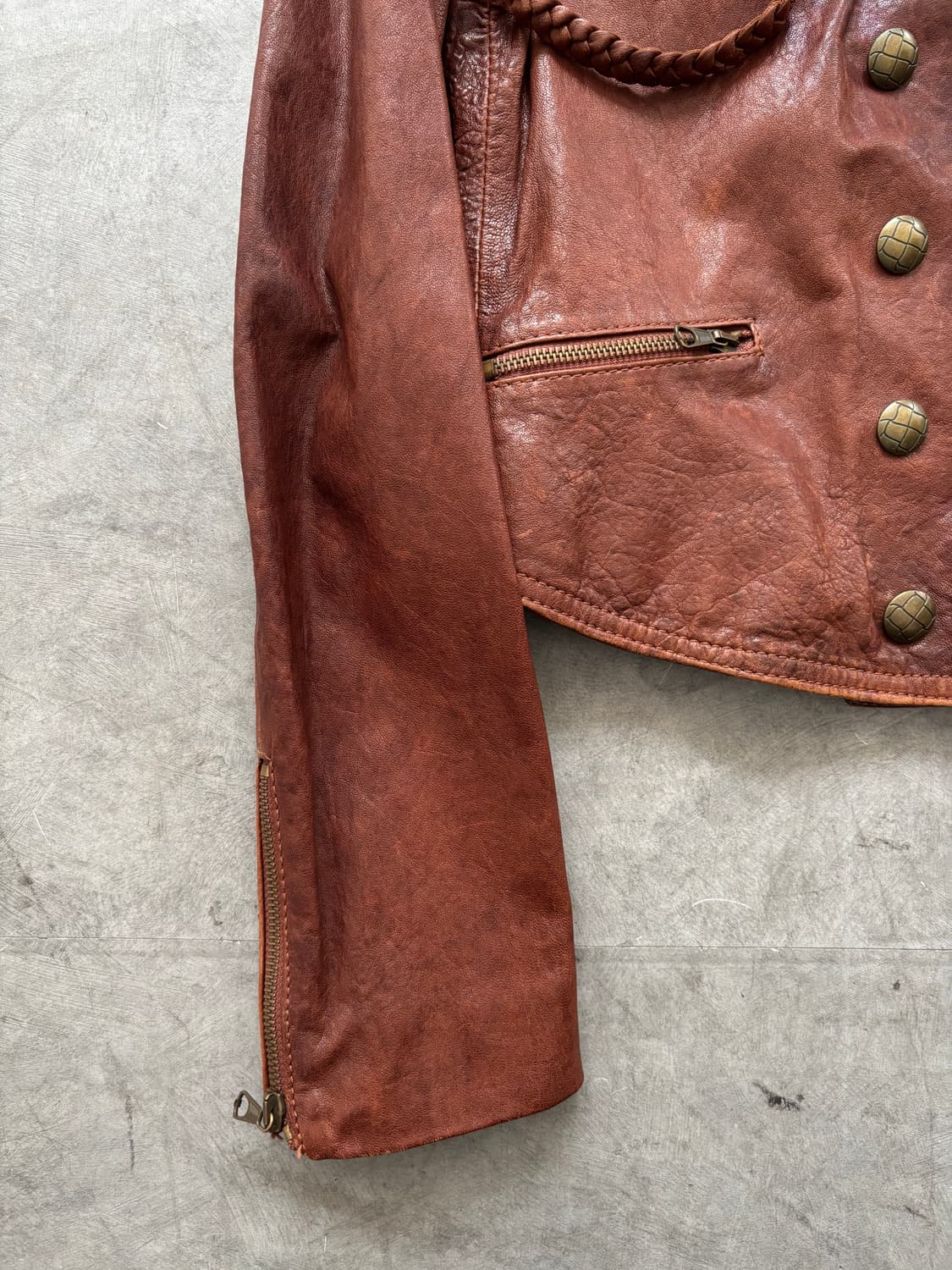 WE ARE REPLAY 위아레플레이 버건디 레더 자켓 상품이미지8