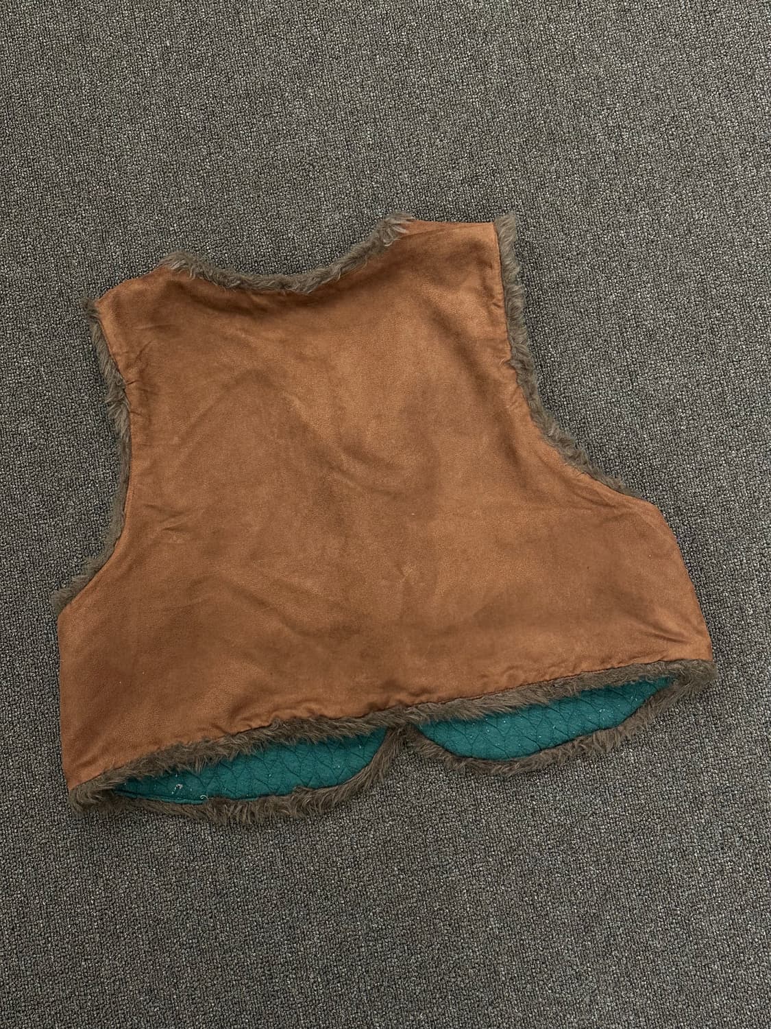 15)TITICACA 빈티지 웨스턴 자수 퍼 디테일 레더 베스트 상품이미지4