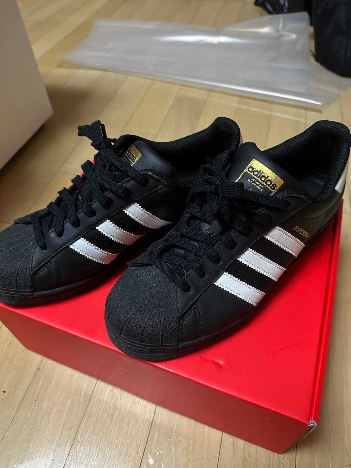 아디다스 슈퍼스타 블랙 270 상품이미지4
