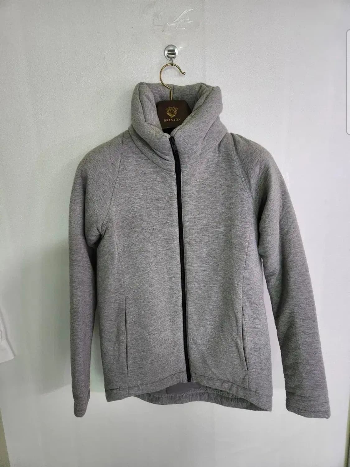 theory 여성 그레이 하이넥 집업 자켓/총장63/가슴44/44~55 상품이미지1