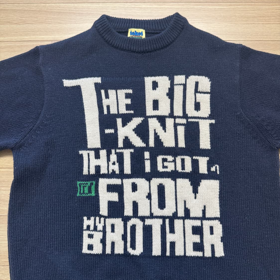 (M) 테켓 니트 네이비 teket big knit navy 상품이미지3