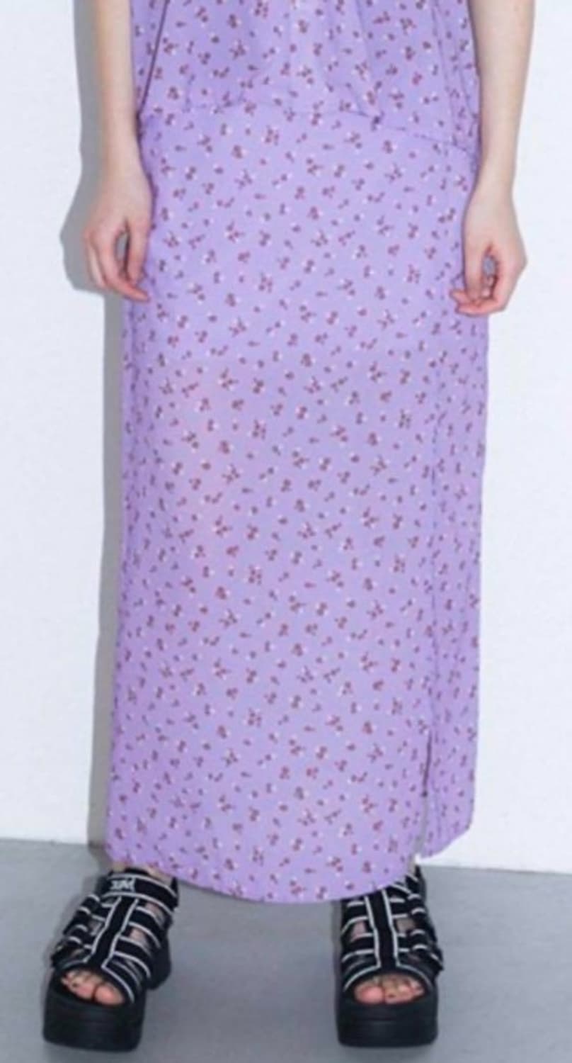 엑스걸 꽃무늬 스커트 상품이미지3