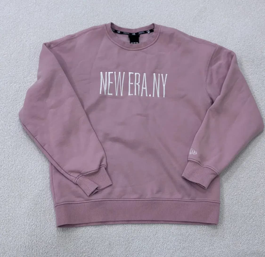 M 뉴에라 핑크 기모 맨투맨 티셔츠 0303E 상품이미지1