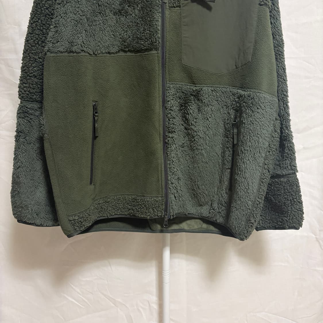 유니클로x엔지니어드 가먼츠 콜라보 플리스 집업 / 카키, XL 상품이미지3