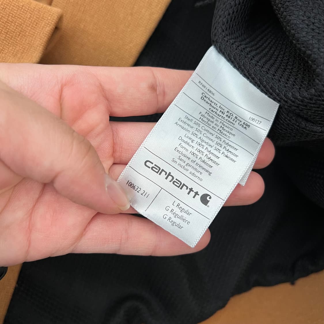 칼하트 오버사이즈 써멀 후드집업 상품이미지4