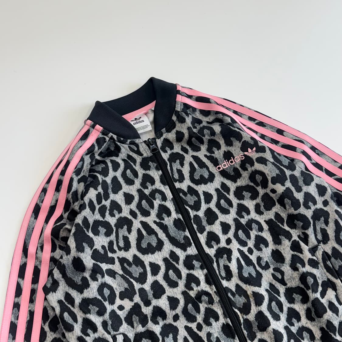 Adidas 아디다스 핑크 트랙탑 그레이 레오파드 져지 상품이미지4