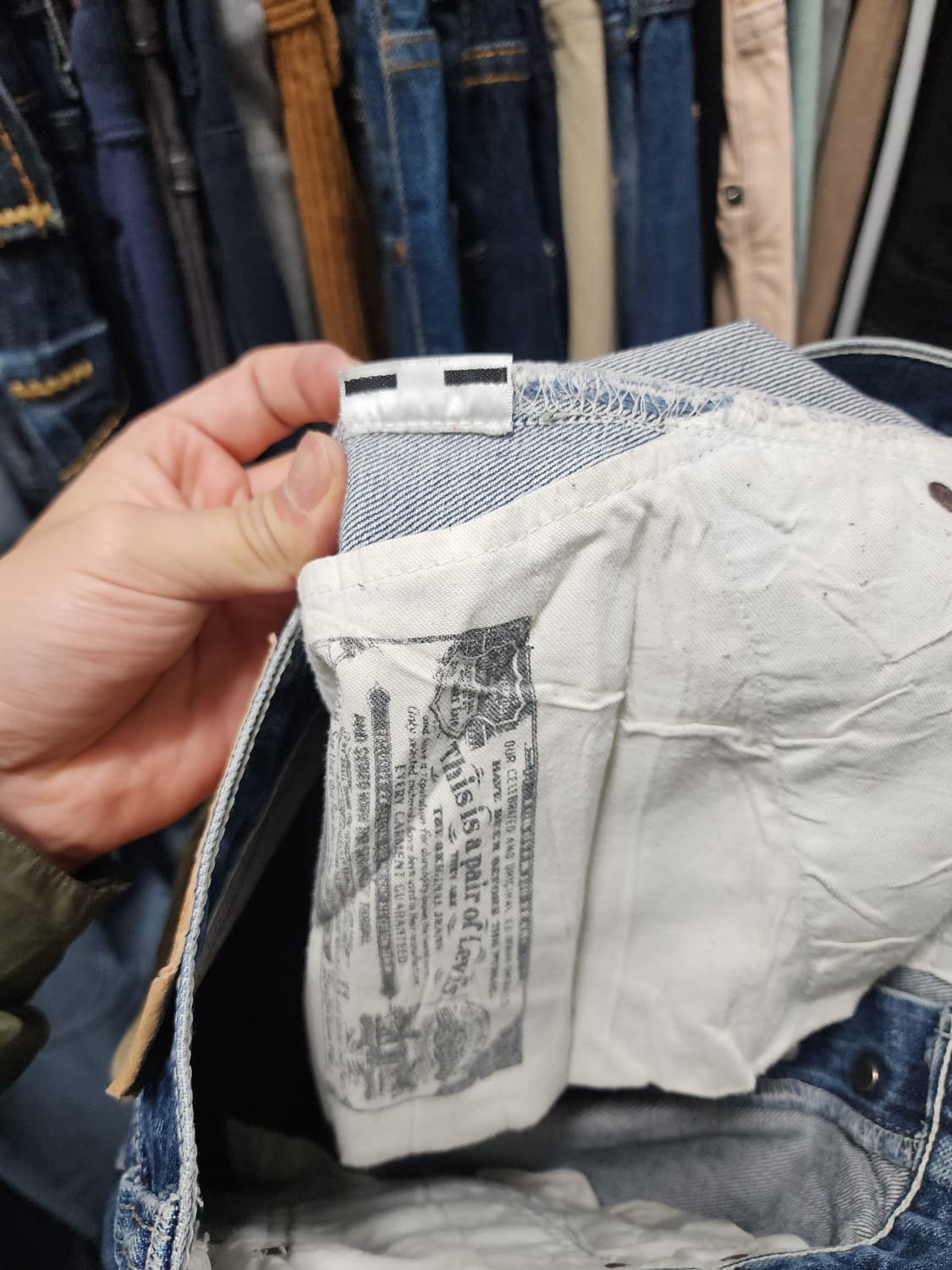 리바이스 00s 501 포켓 디테일 데님 상품이미지7