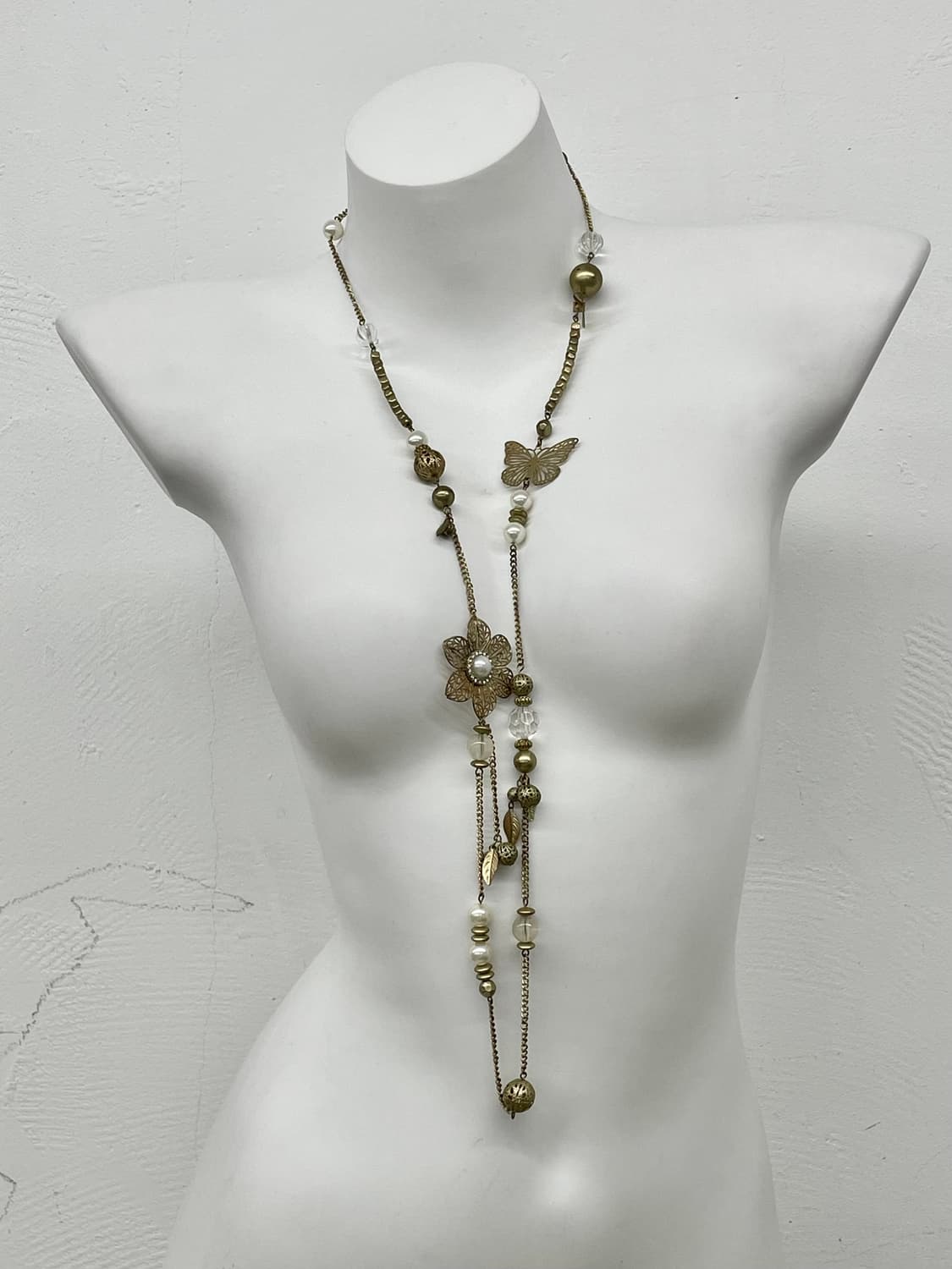 엔틱 페어리 플라워 레이어드 네크리스 상품이미지1