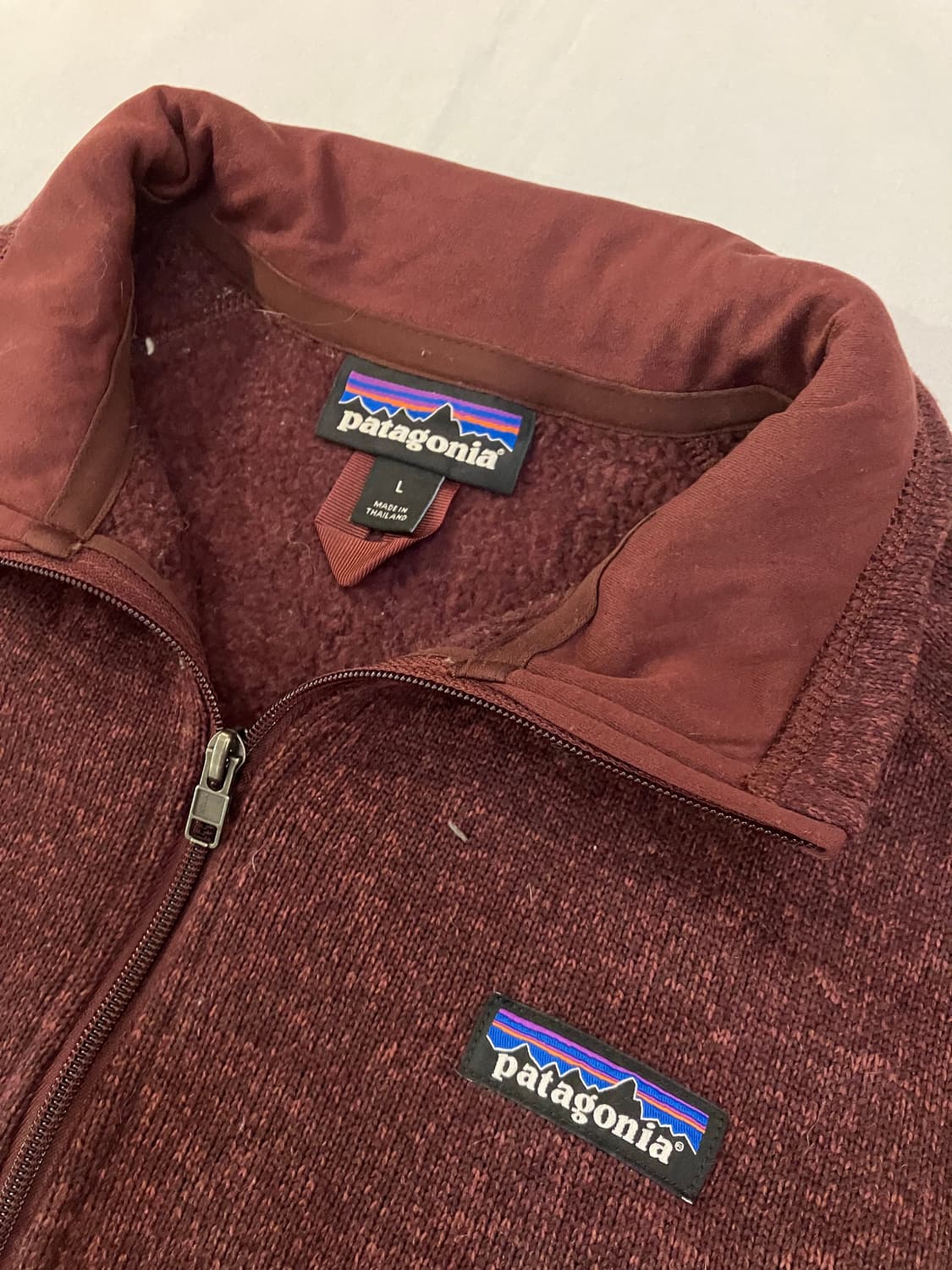 파타고니아 신칠라 베터 하프집업 플리스 버건디 상품이미지4