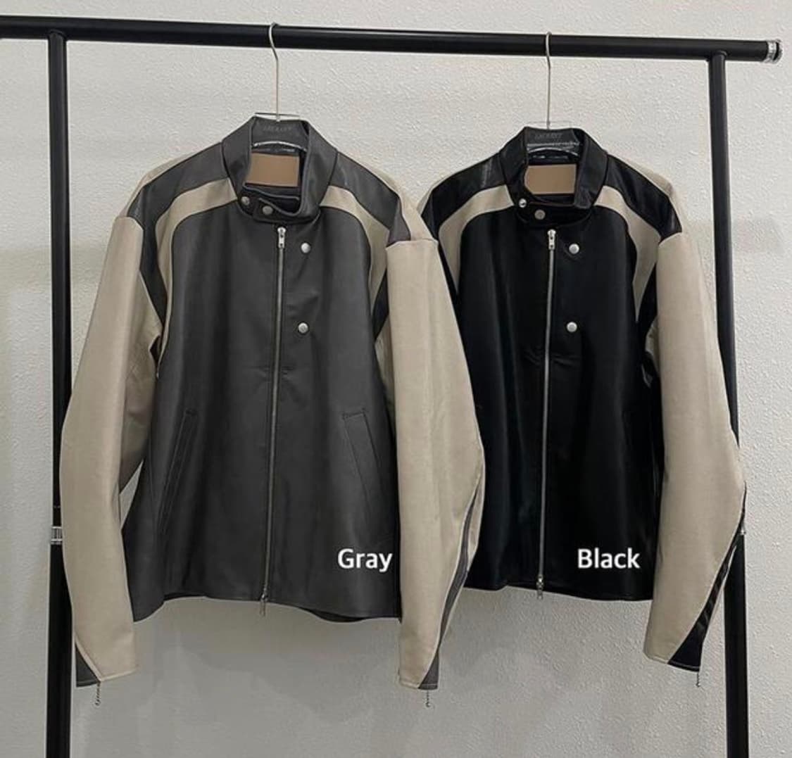 빈티지 바시티 가죽자켓 상품이미지1