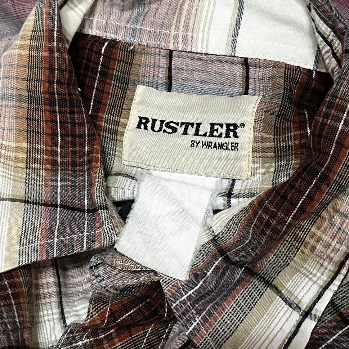 RUSTLER 러슬러 웨스턴 체크 반팔셔츠  상품이미지5