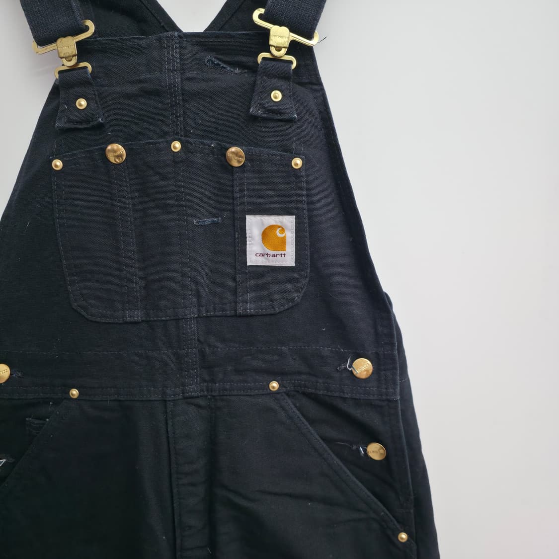 [30/30] 칼하트 더블니 블랙 오버롤 상품이미지4