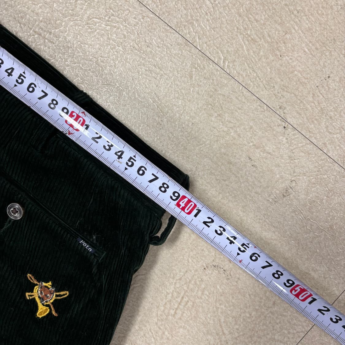 폴로 랄프로렌 그린 코듀로이 폭스 패턴 팬츠 상품이미지6