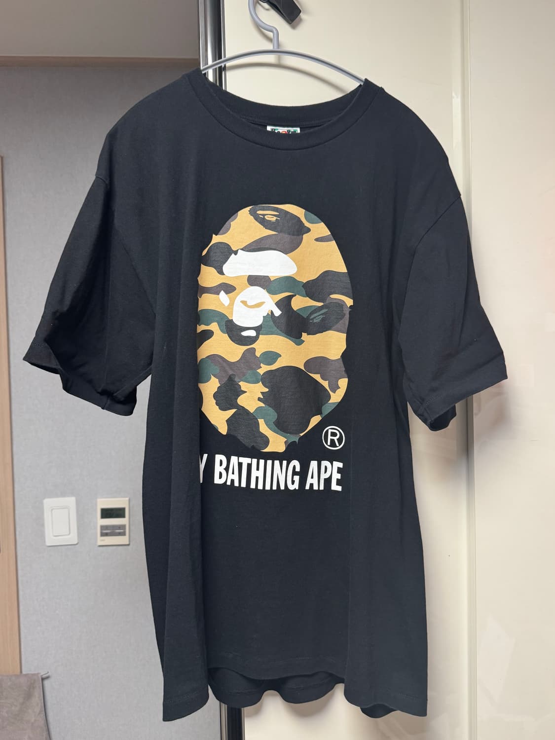 베이프 카모 빅사루 반팔 블랙  xl 상품이미지2