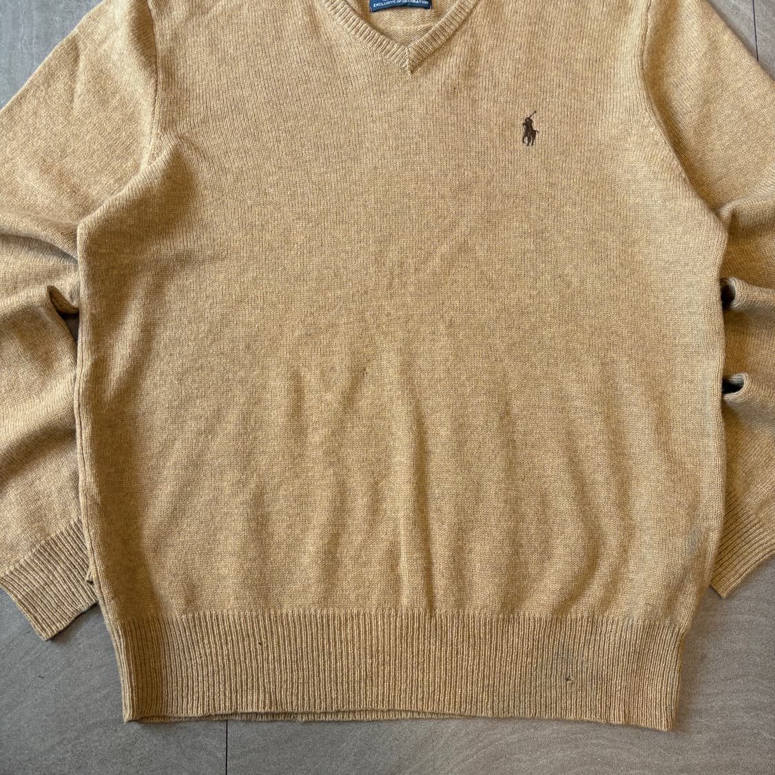 폴로 정품 베이지 렘스울 니트  상품이미지3
