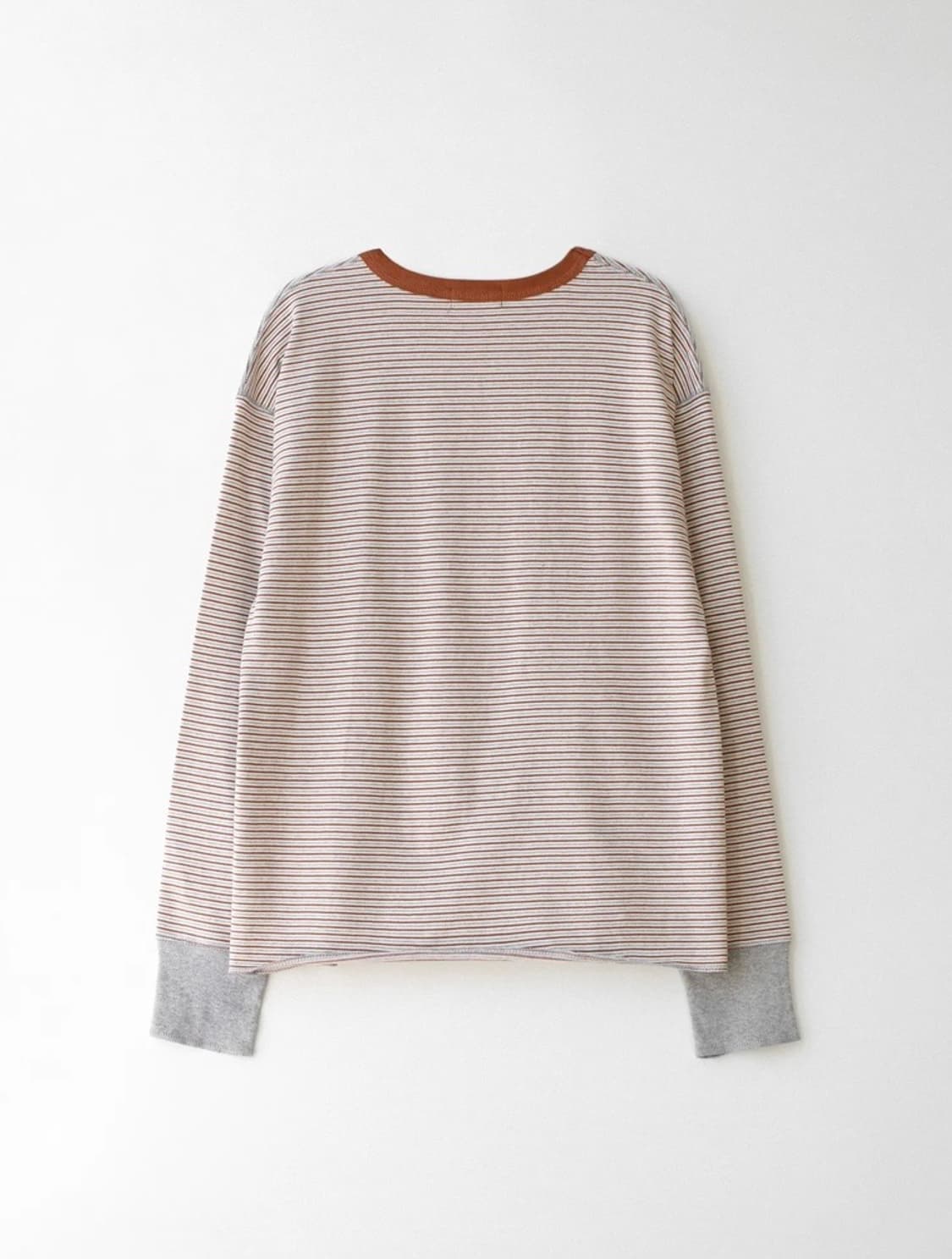 앤니즈 스트라이프 루즈 롱슬리브 브라운 상품이미지3