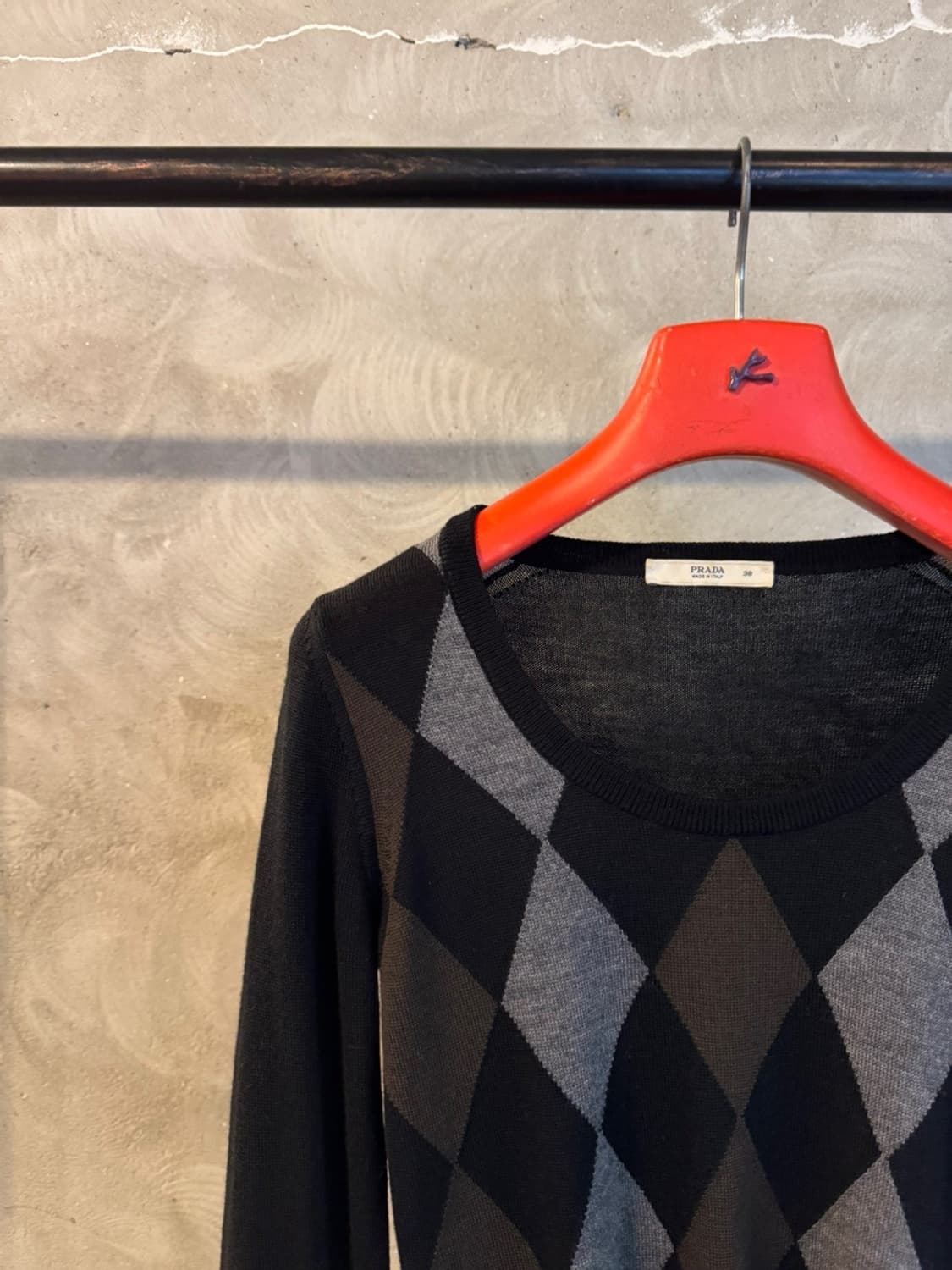 PRADA 프라다 아가일 니트 55~66 상품이미지2