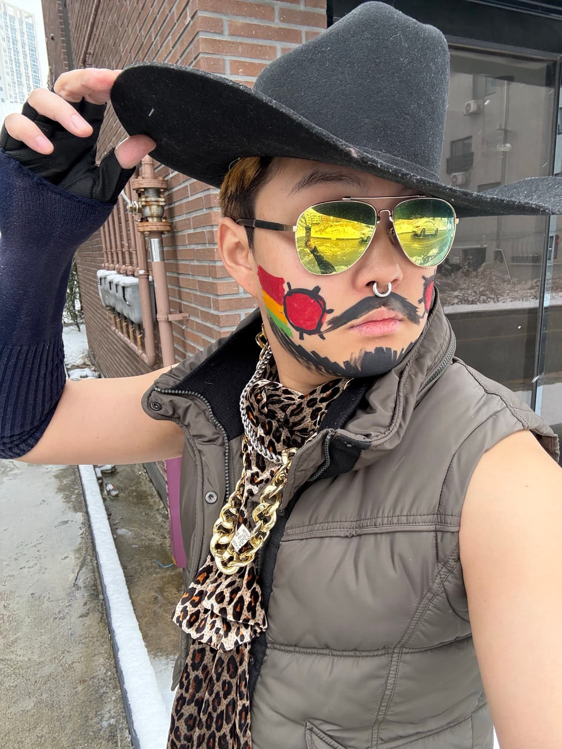 호피 목도리 스카프 상품이미지3