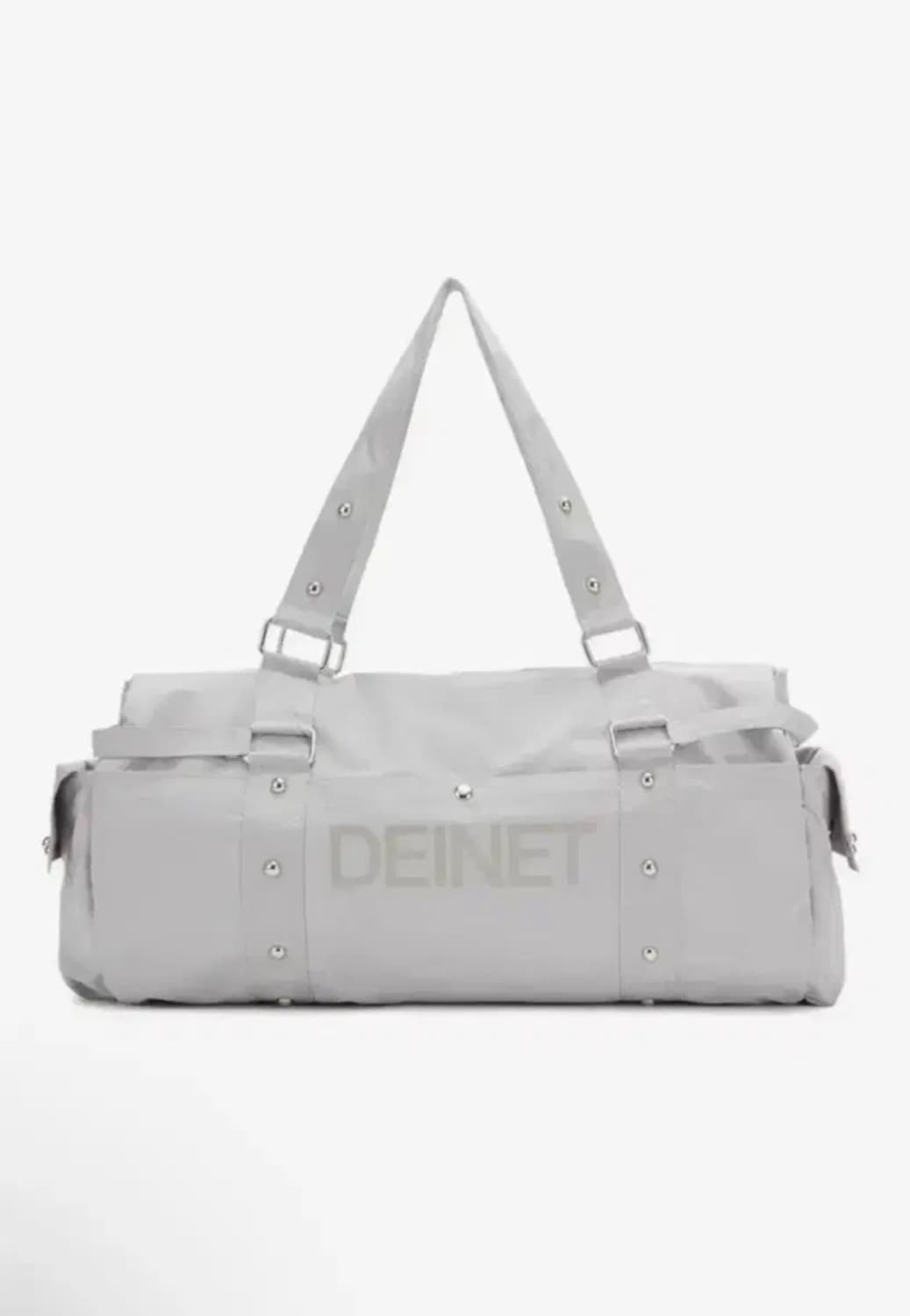 다이닛 더플백 DEINET LOGO DUFFLE BAG IN GREY 상품이미지1