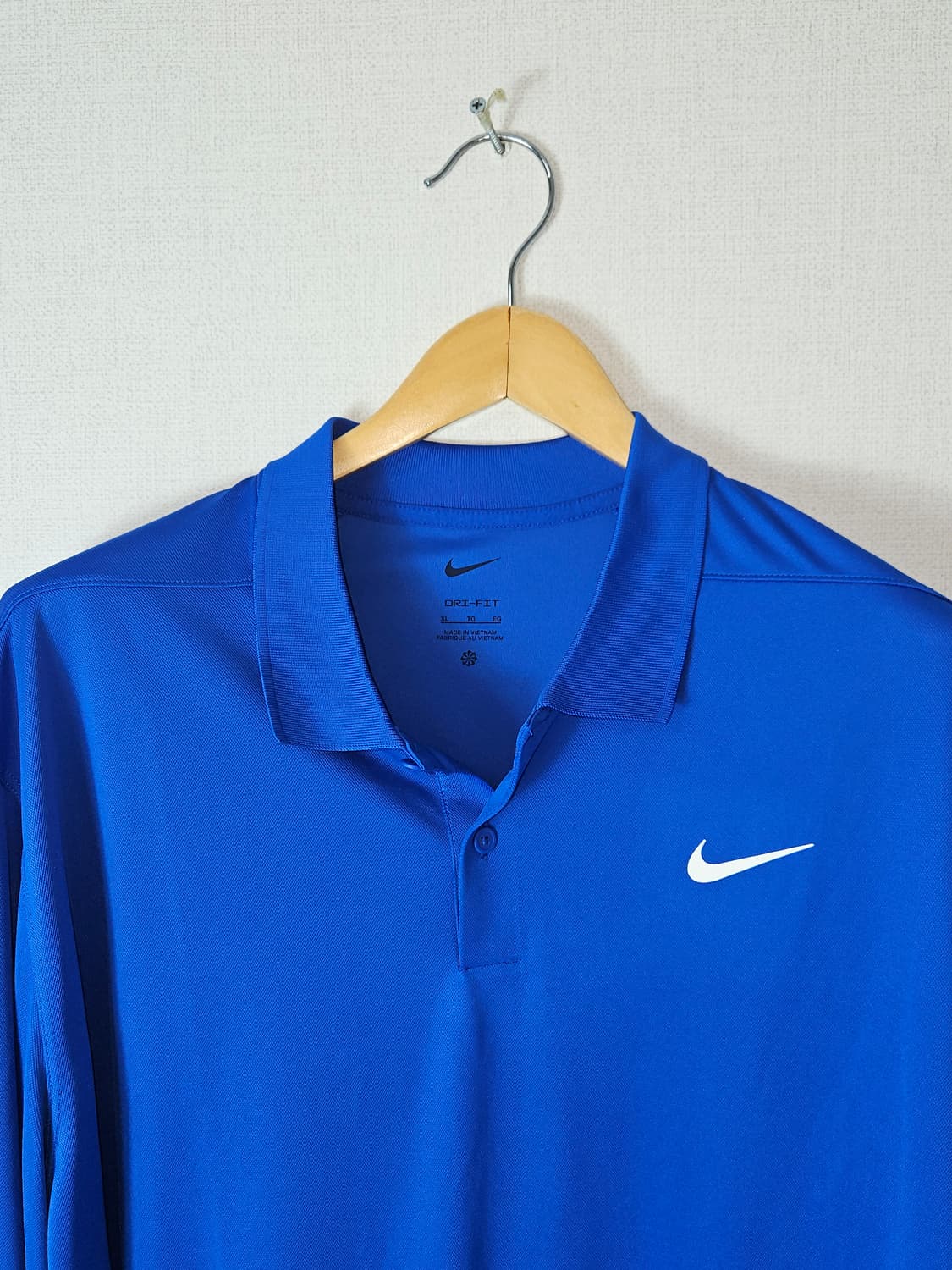나이키 신형 드라이핏 기능성 긴팔 카라티 폴로 블루 XL (새상품) 상품이미지2