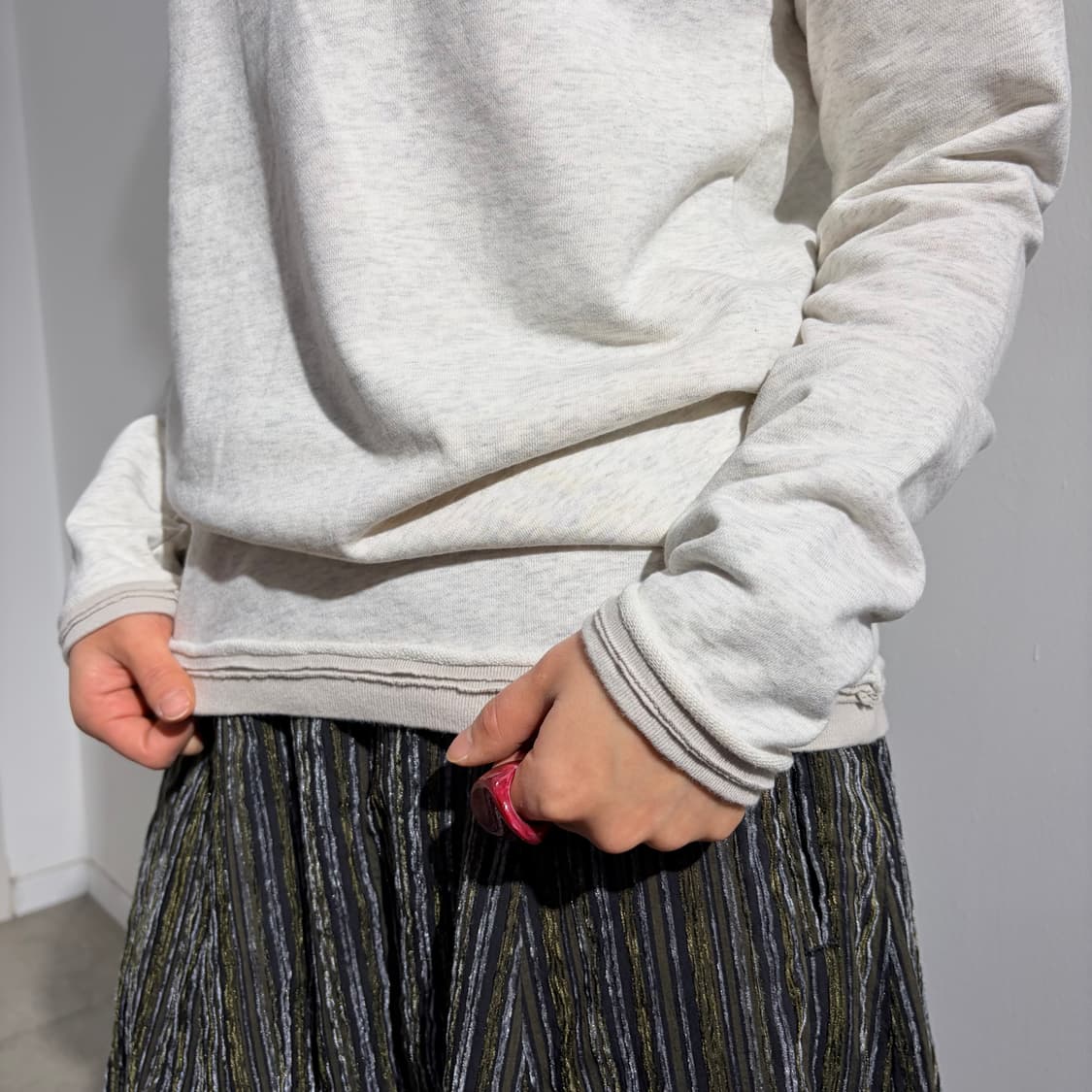 빔즈 그런지 레이어드 긴팔 티셔츠 상품이미지2