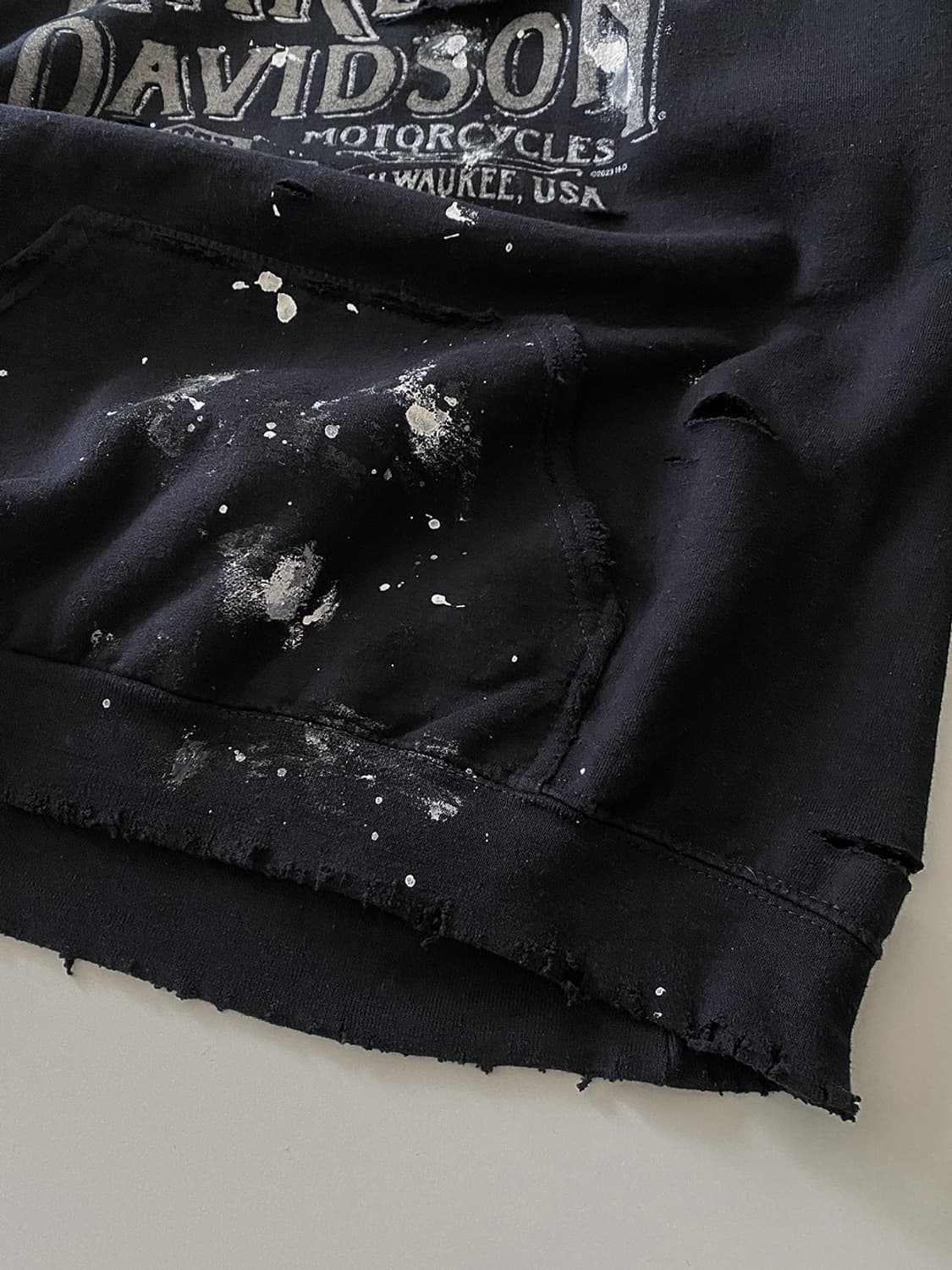 할리데이비슨 디스트로이드 페인팅 후드티 상품이미지5