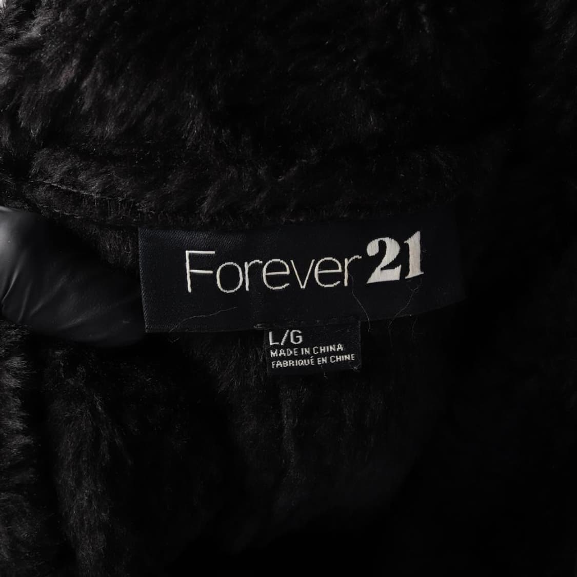 포에버21 카울넥 크롭 무스탕 자켓 L 상품이미지4