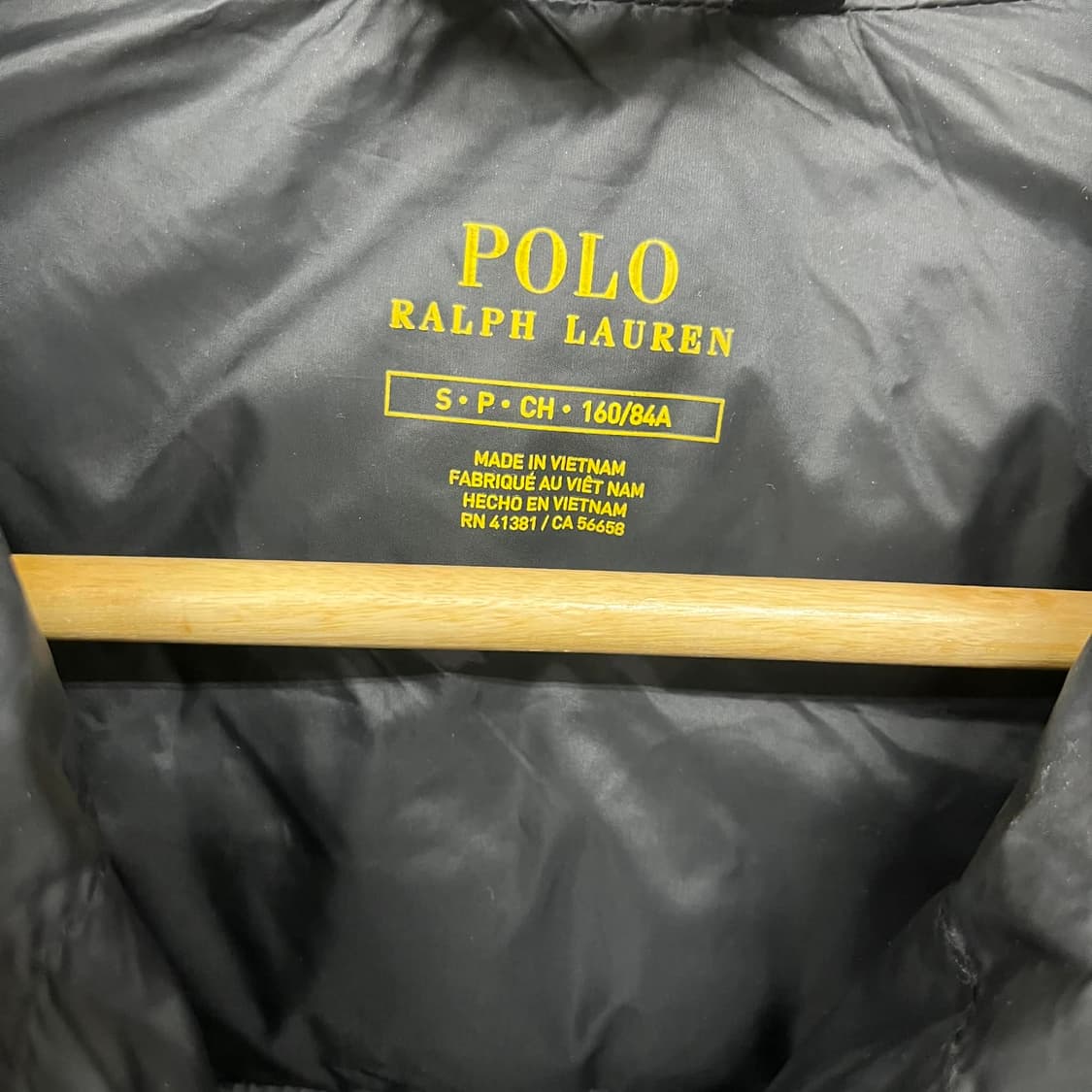 폴로 랄프로렌 신형 라벨 블랙 경량 패딩 자켓(S) 상품이미지6