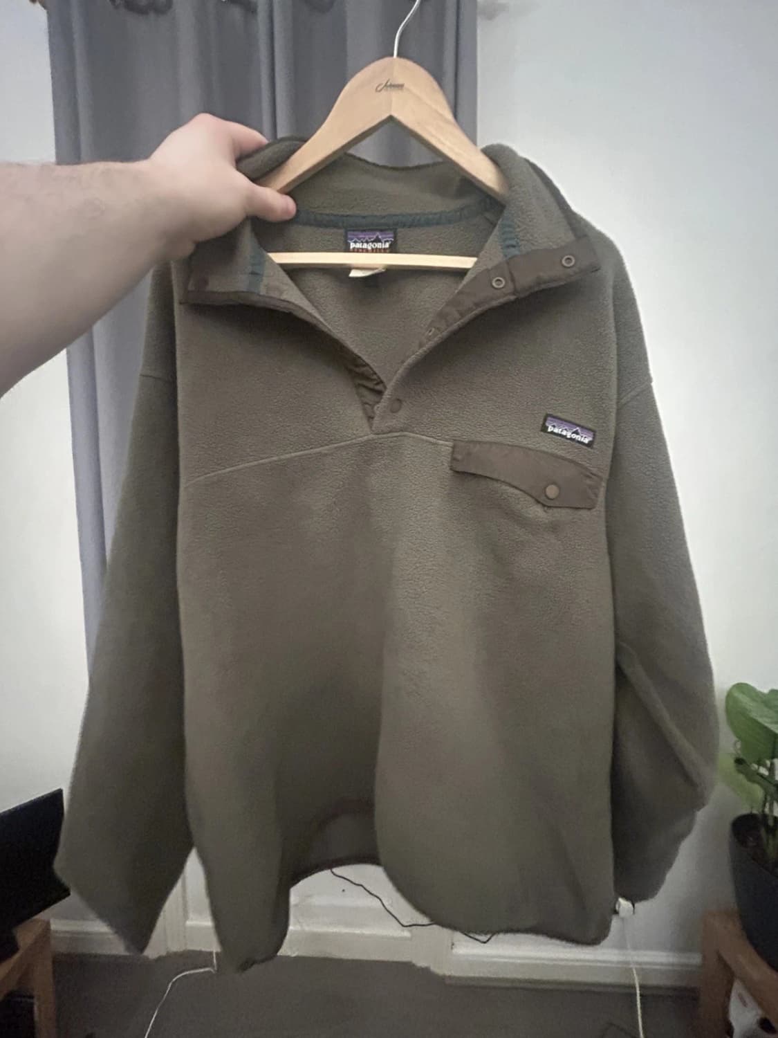 L 빈티지 90S 프르투칼메이드 파타고니아 신칠라 올리브 상품이미지5