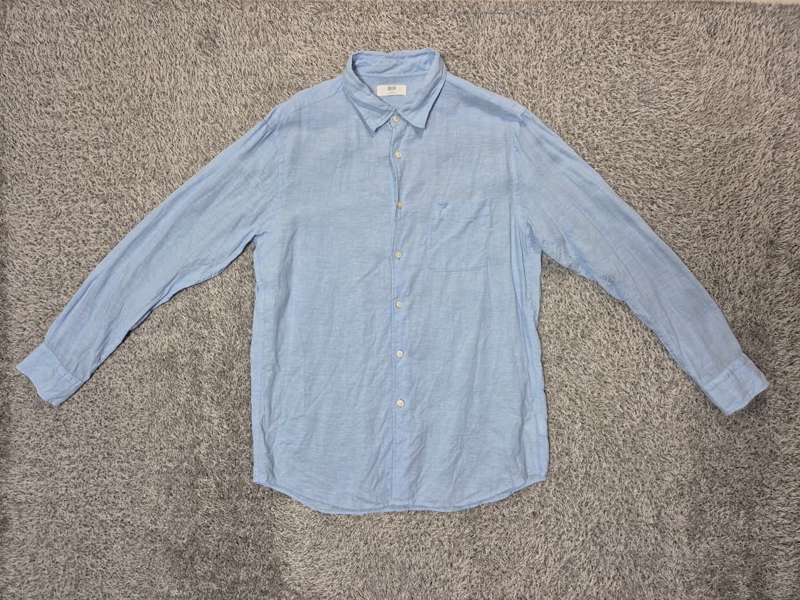 유니클로 남성 린넨 셔츠 XL 상품이미지1