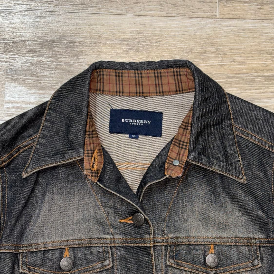 Burberry London JPN Black denim jacket  상품이미지4