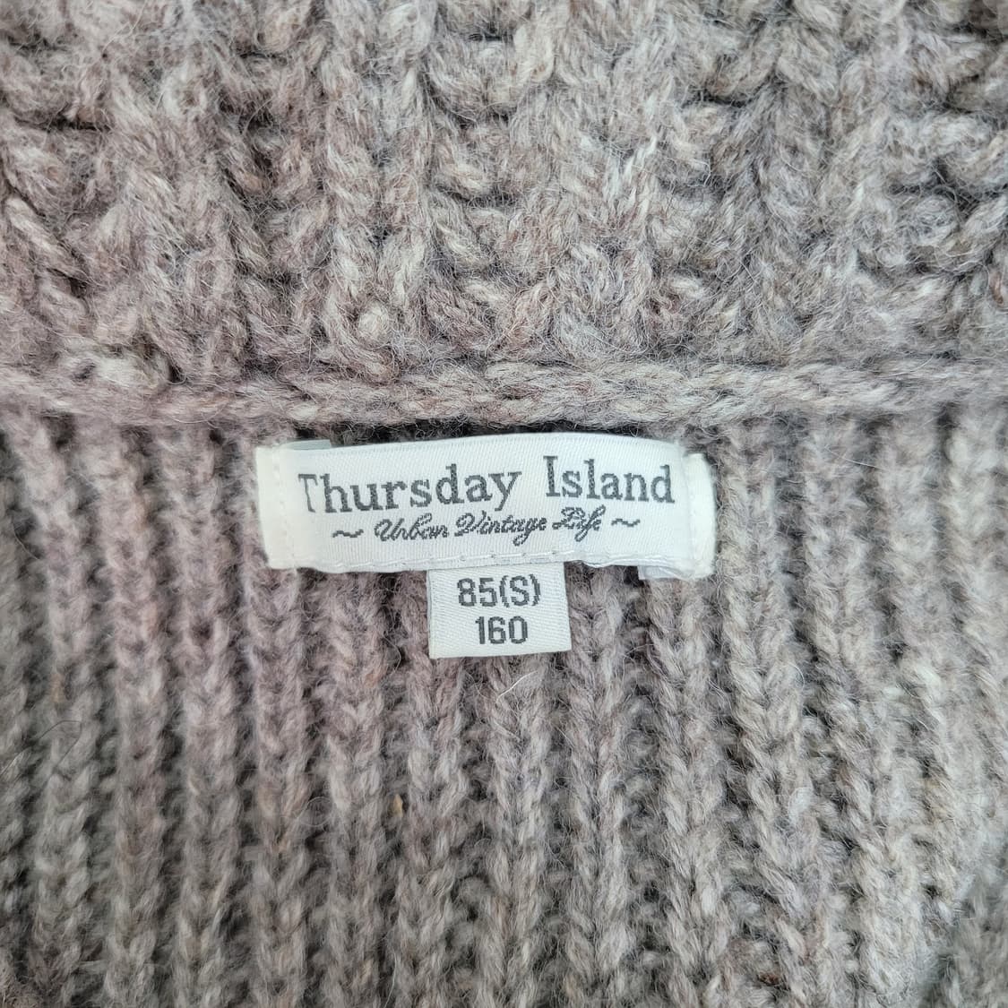 써스데아일랜 모100% 자수 니트 조끼 베스트 S(85)사이즈 새상품급 상품이미지9