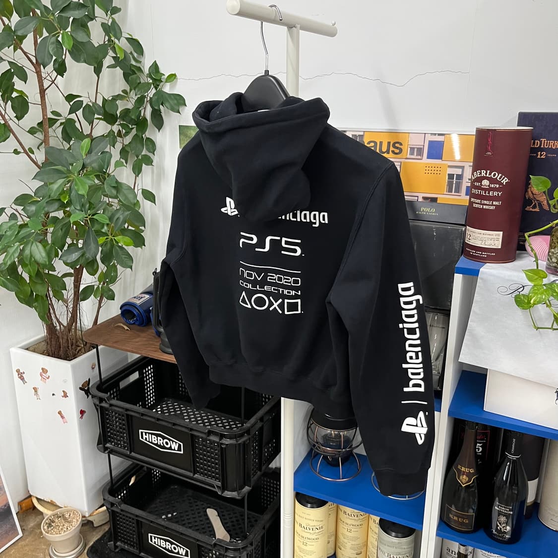 발렌시아가 x PS5 우먼 스웻후드 S  상품이미지4