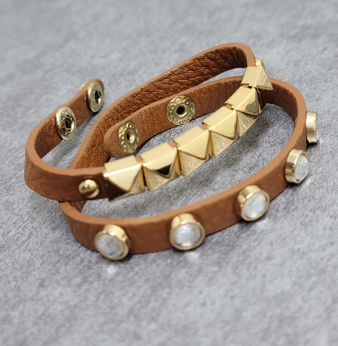 stud leather bracelet 상품이미지1