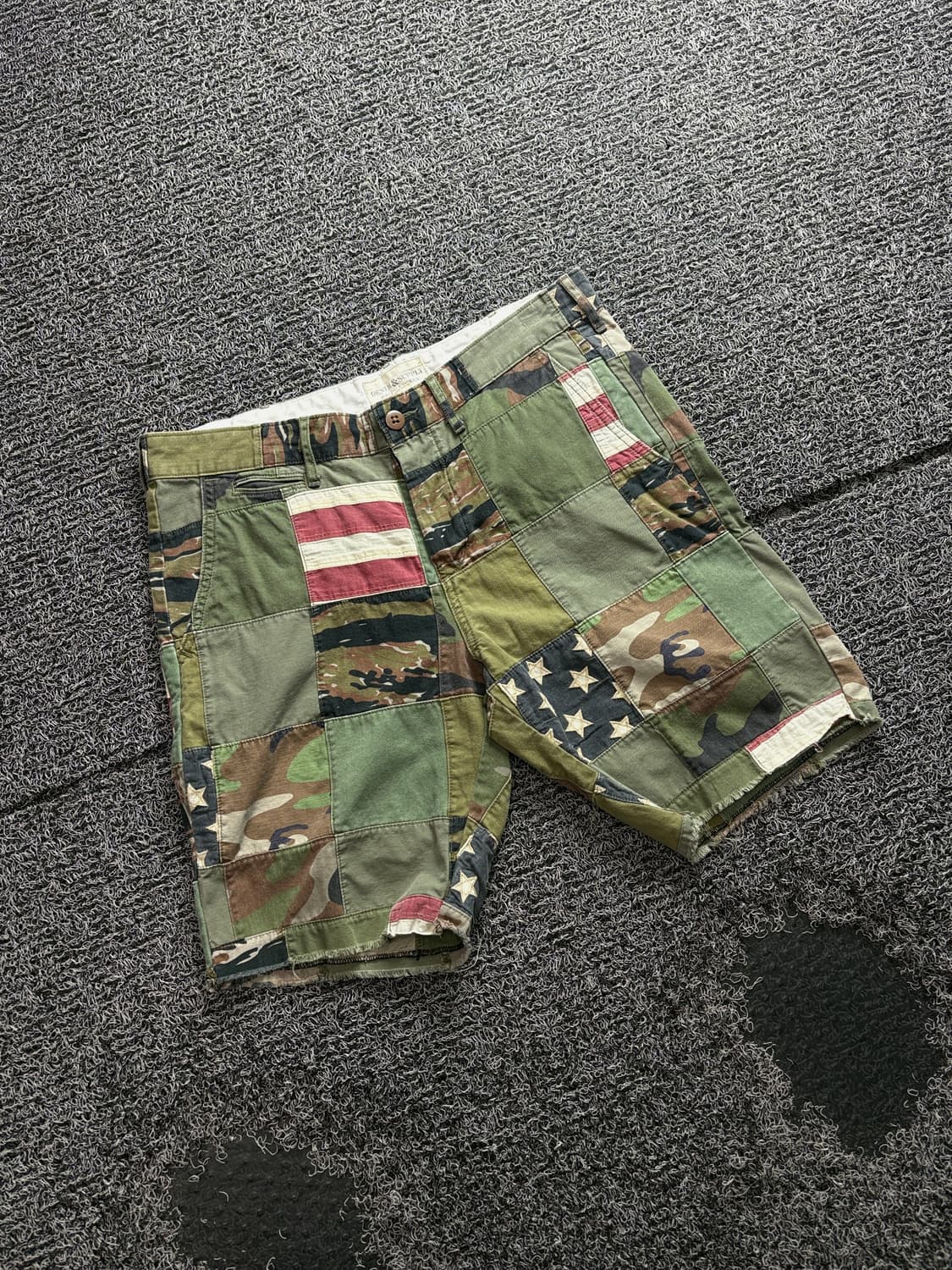 폴로 데님 앤 서플라이 패치워크 밀리터리 하프 팬츠 3628 상품이미지1