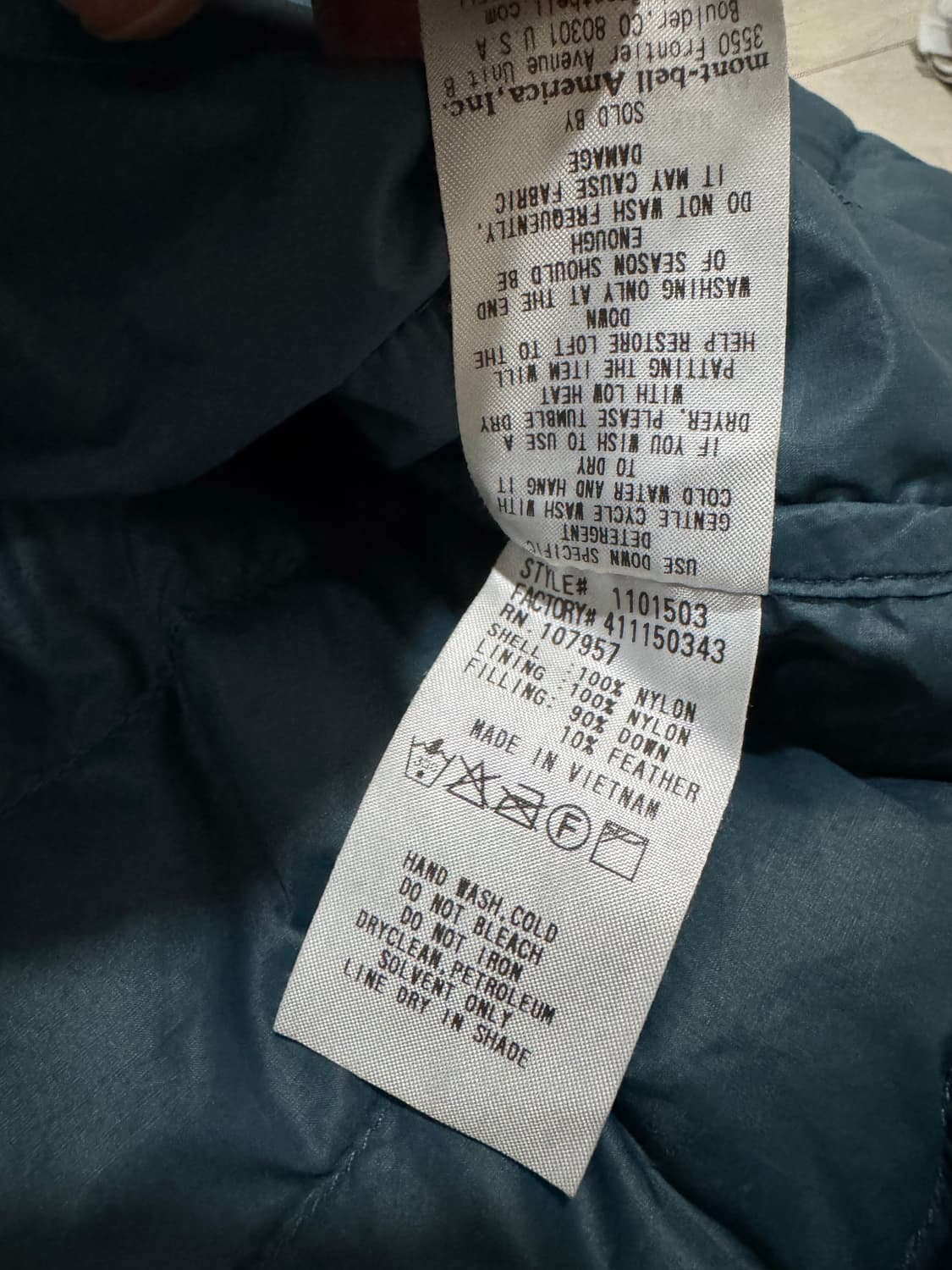 몽벨 수페리어 다운 라운드넥 자켓  상품이미지5