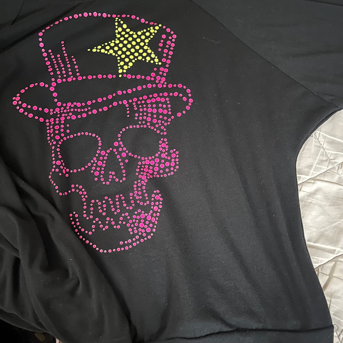 Dig Deep 블랙 스컬 루즈핏 맨투맨 상품이미지3