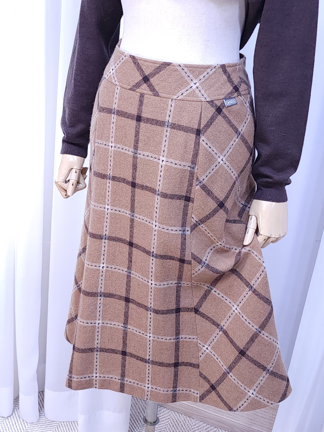 에이글 체크스커트 상품이미지1
