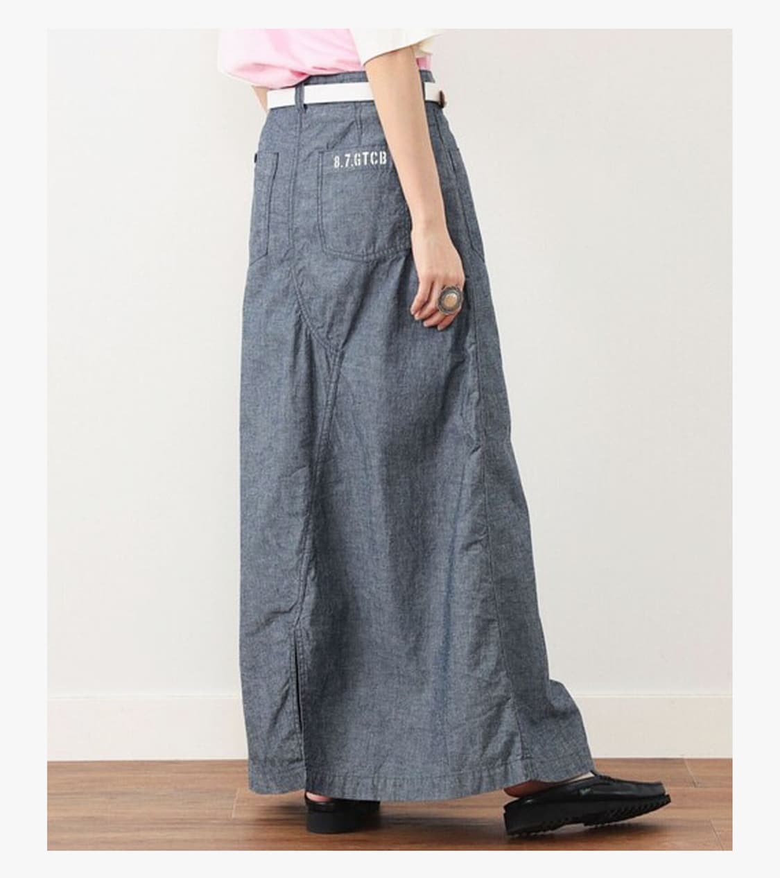 BEAMS BOY - 23SS SAILOR REMAKE SKIRT 상품이미지4