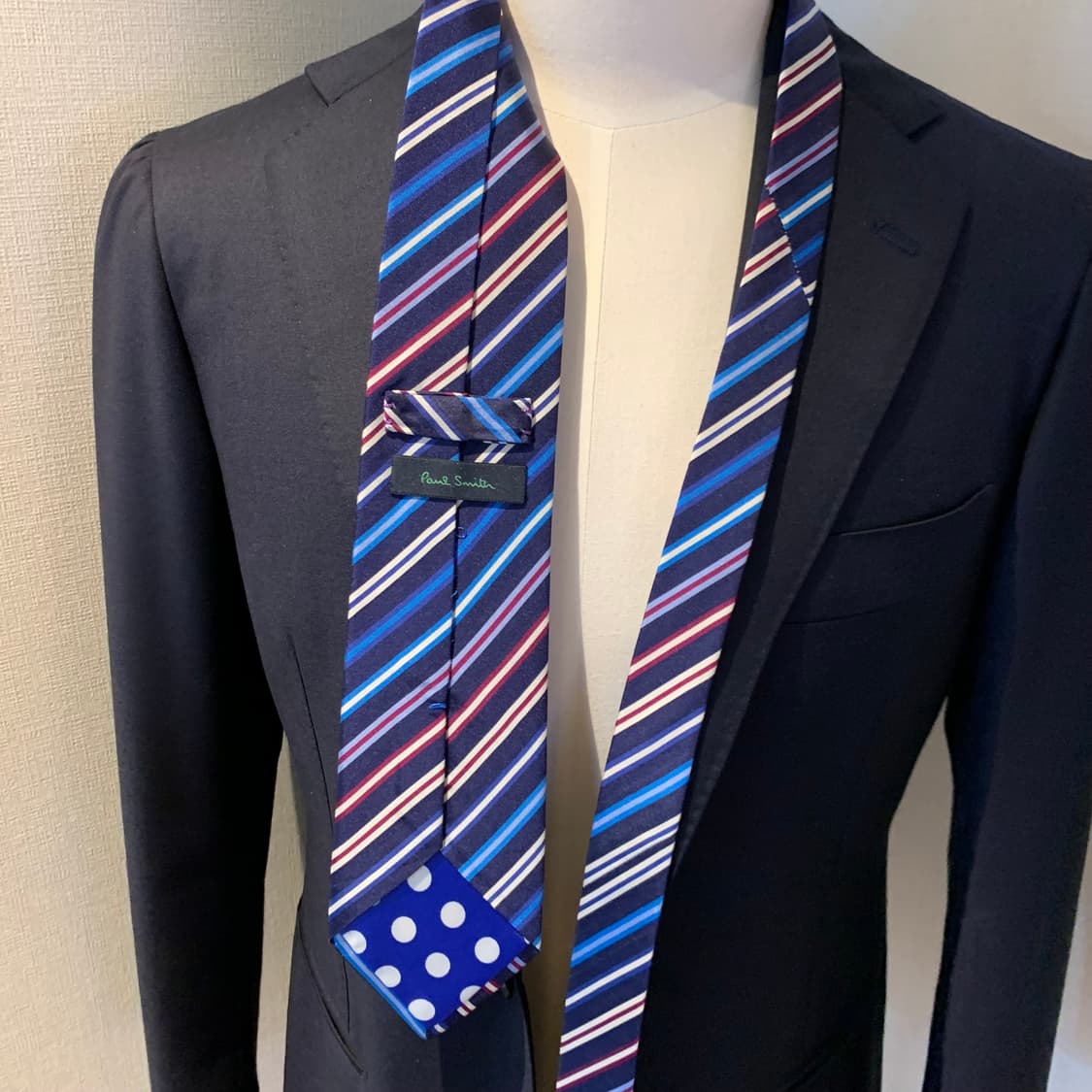 폴스미스(Paul smith) 스트라이프 명품 최상급 넥타이 혼방 A+ 상품이미지2