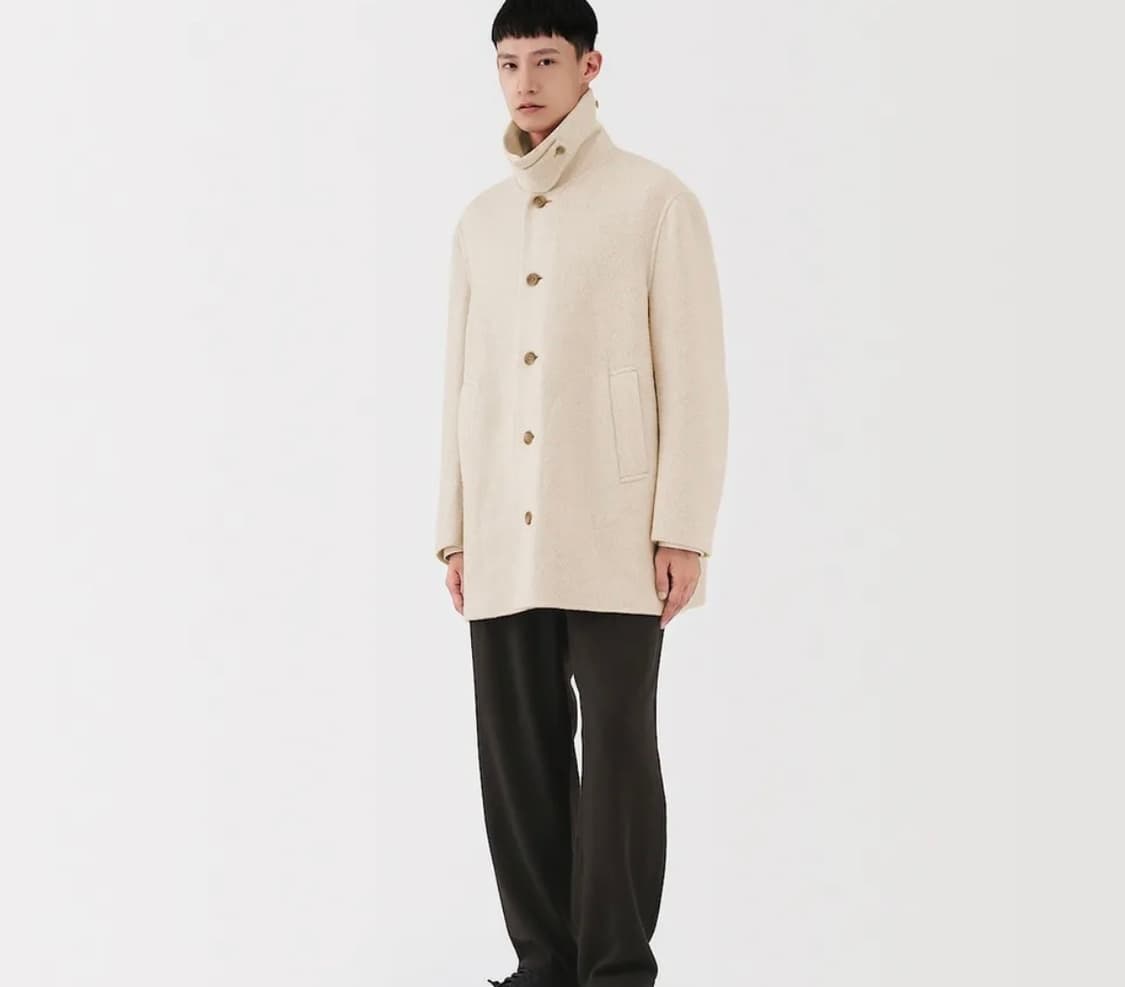 무지 라보 캐시미어 쇼트 코트 (100사이즈) 상품이미지8