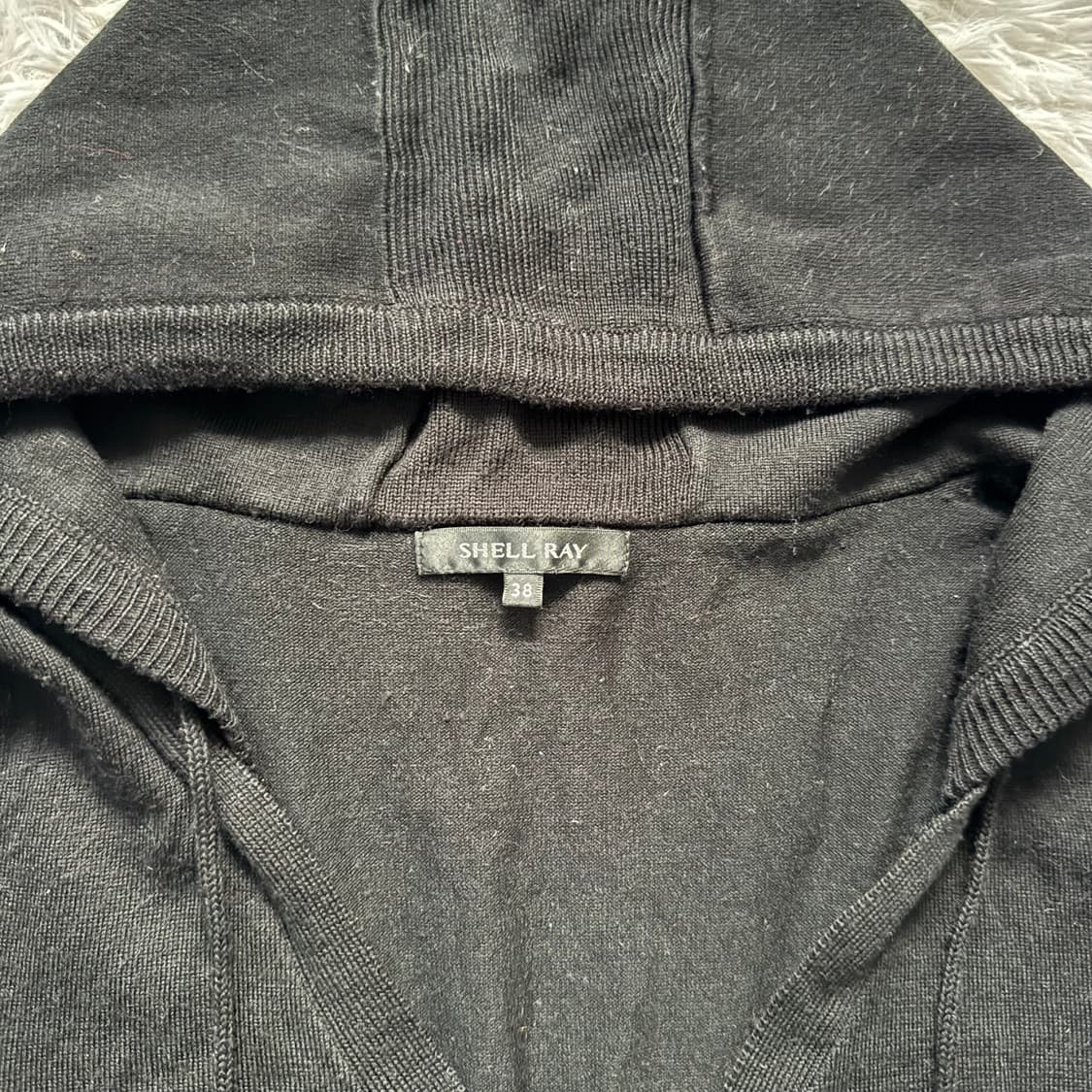 SHELL RAY 일본빈티지 y2k 니트원피스 펑크 니트후드원피스 38 상품이미지5