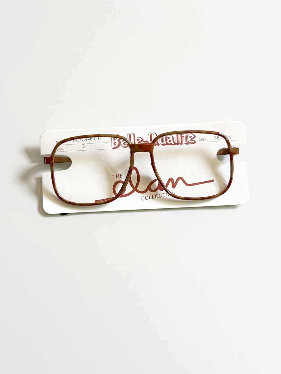 80s ALAN 브라운 뿔테 레트로 스퀘어 빈티지 안경 상품이미지1