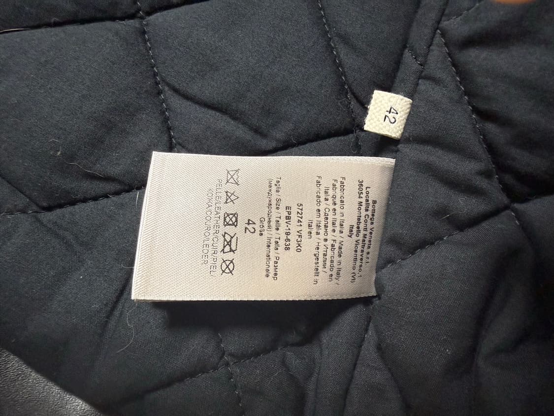 보테가 베네타 크롭 가죽 자켓 it42 상품이미지6