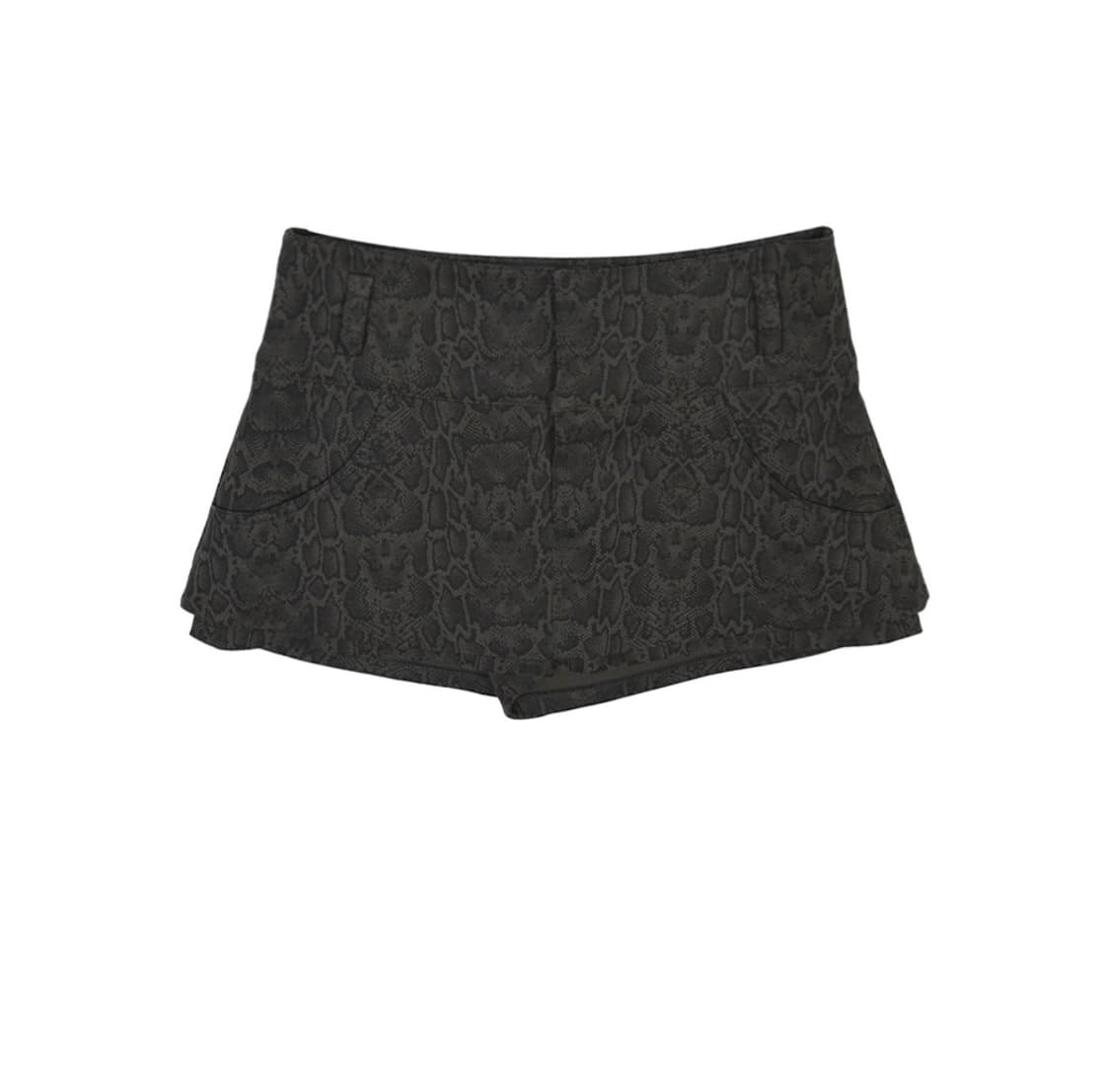 로우라이즈 스커트 팬츠 레오파드 상품이미지1