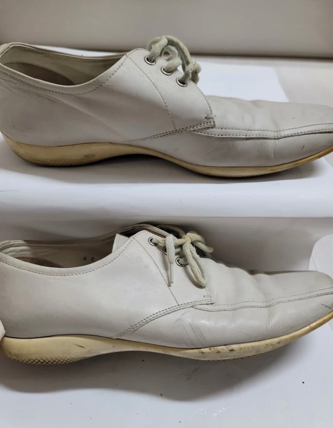 프라다 흰색 레더 구두 상품이미지2