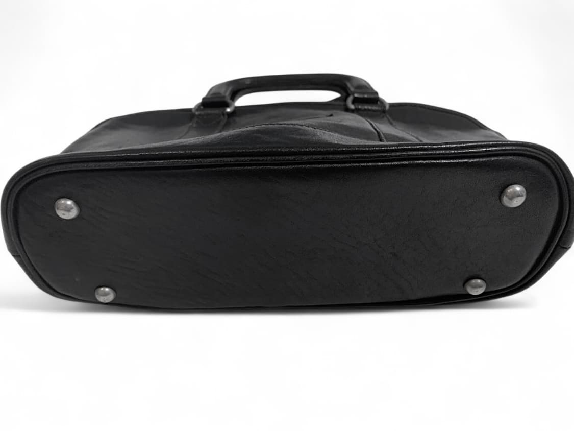 장폴고티에 송아지 가죽 라운드 핸드백 블랙 상품이미지5