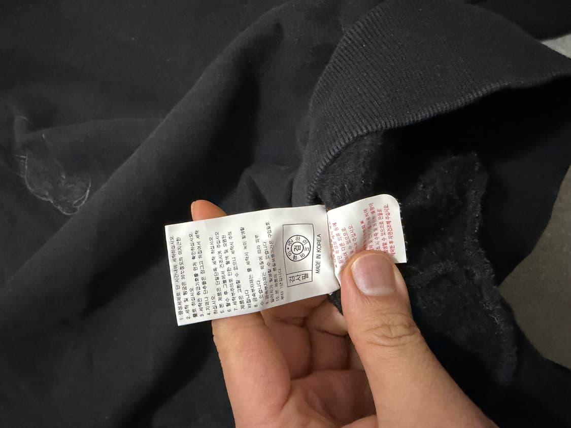 라이프워크  헤비코튼  크롭 스웻후디셔츠  free size   상품이미지7