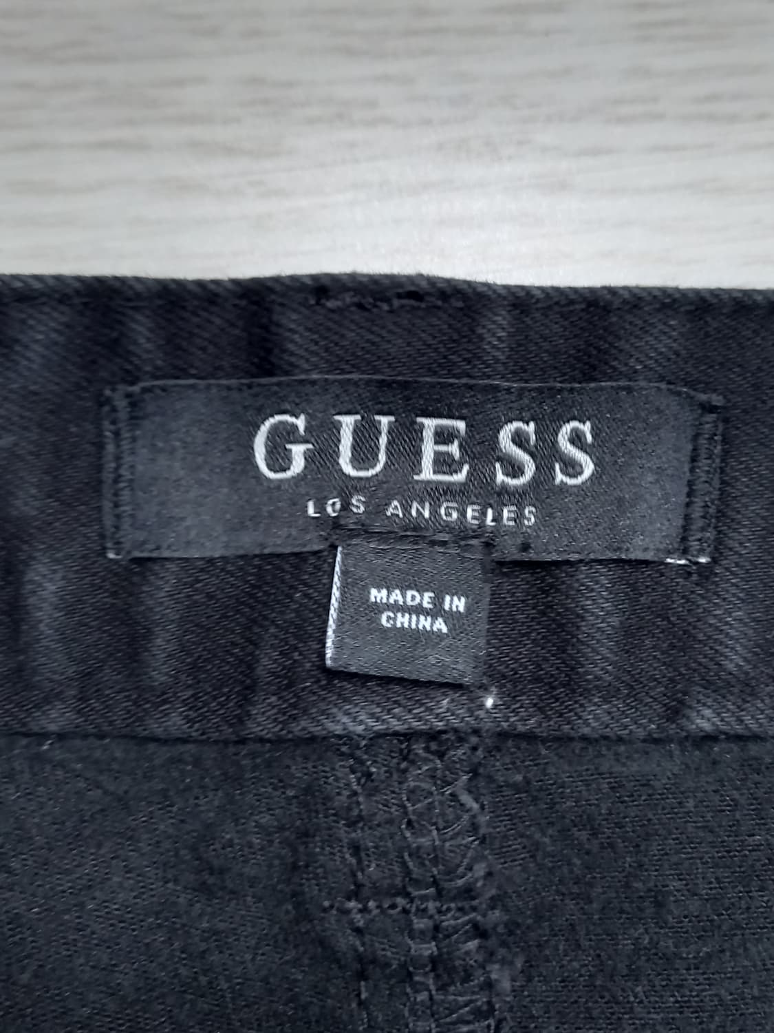 34 GUESS 약기모 스판 슬림일자진 블랙 34-610 상품이미지8
