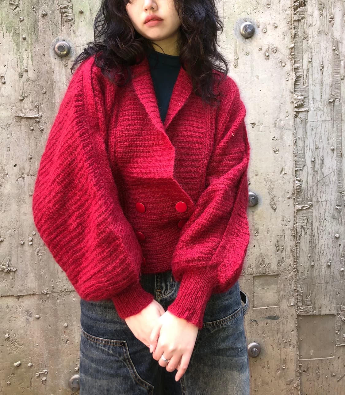 6-button wool cardigan 상품이미지5